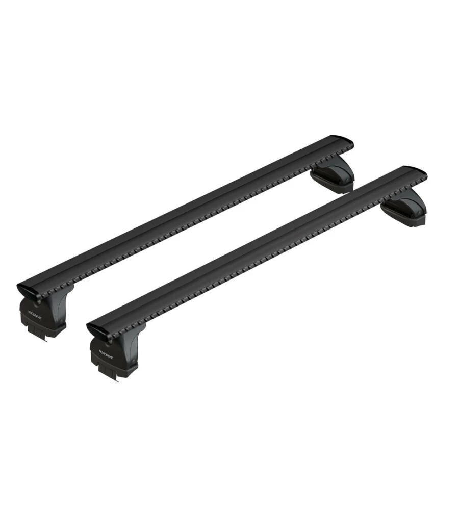 SET COMPLETO BARRE PORTATUTTO "EVOS LP 110 SILENZIO BLACK M" IN ALLUMINIO - NK110LBM
